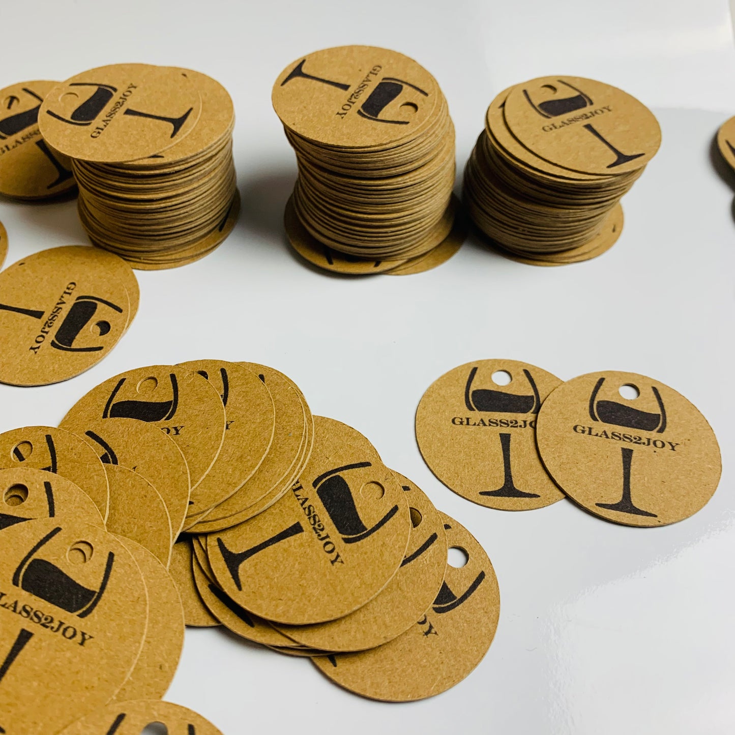 Custom Kraft Tags, Personalised Brown Tags, Business Logo Tag, Kraft Labels, Customised Tags