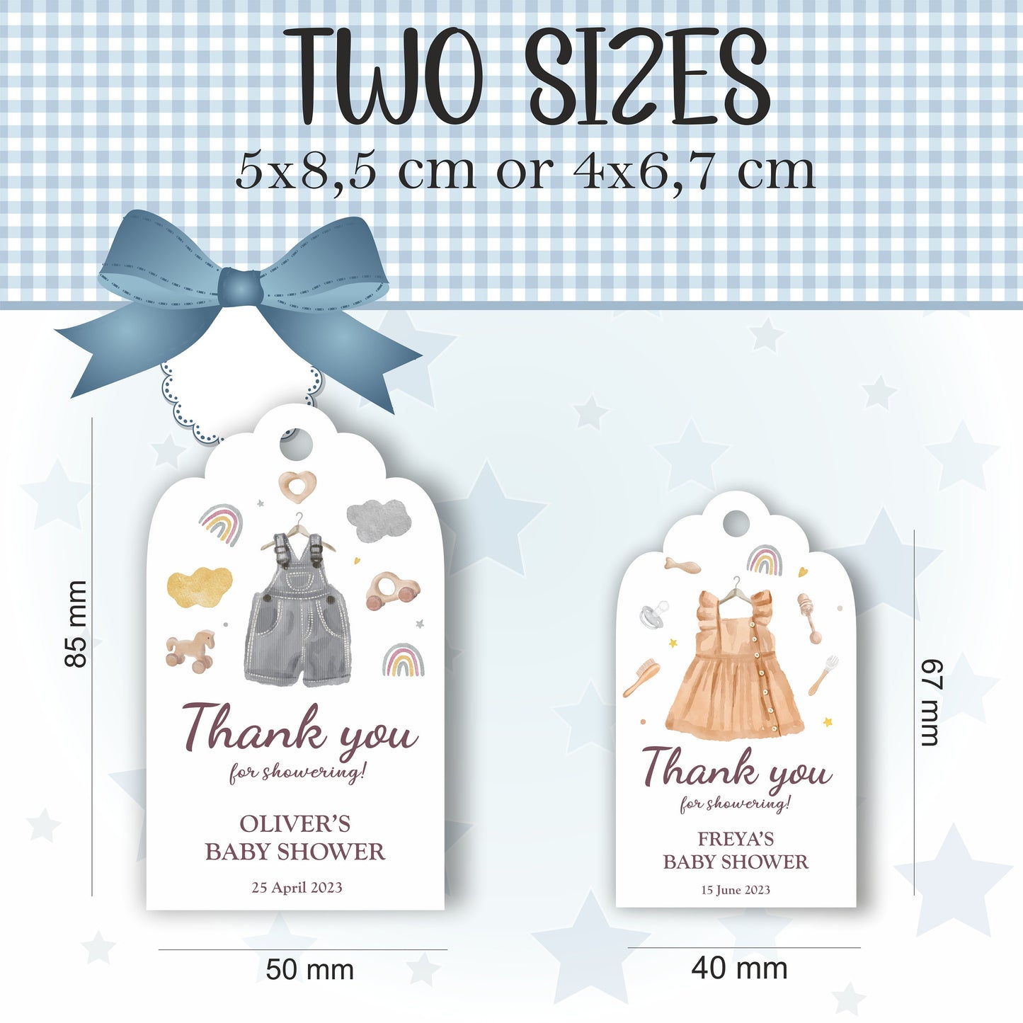 Baby Shower Tags, Custom Tags, Personalised Baby Shower Labels, Baby Born Labels, Baby Showering Gift Tags