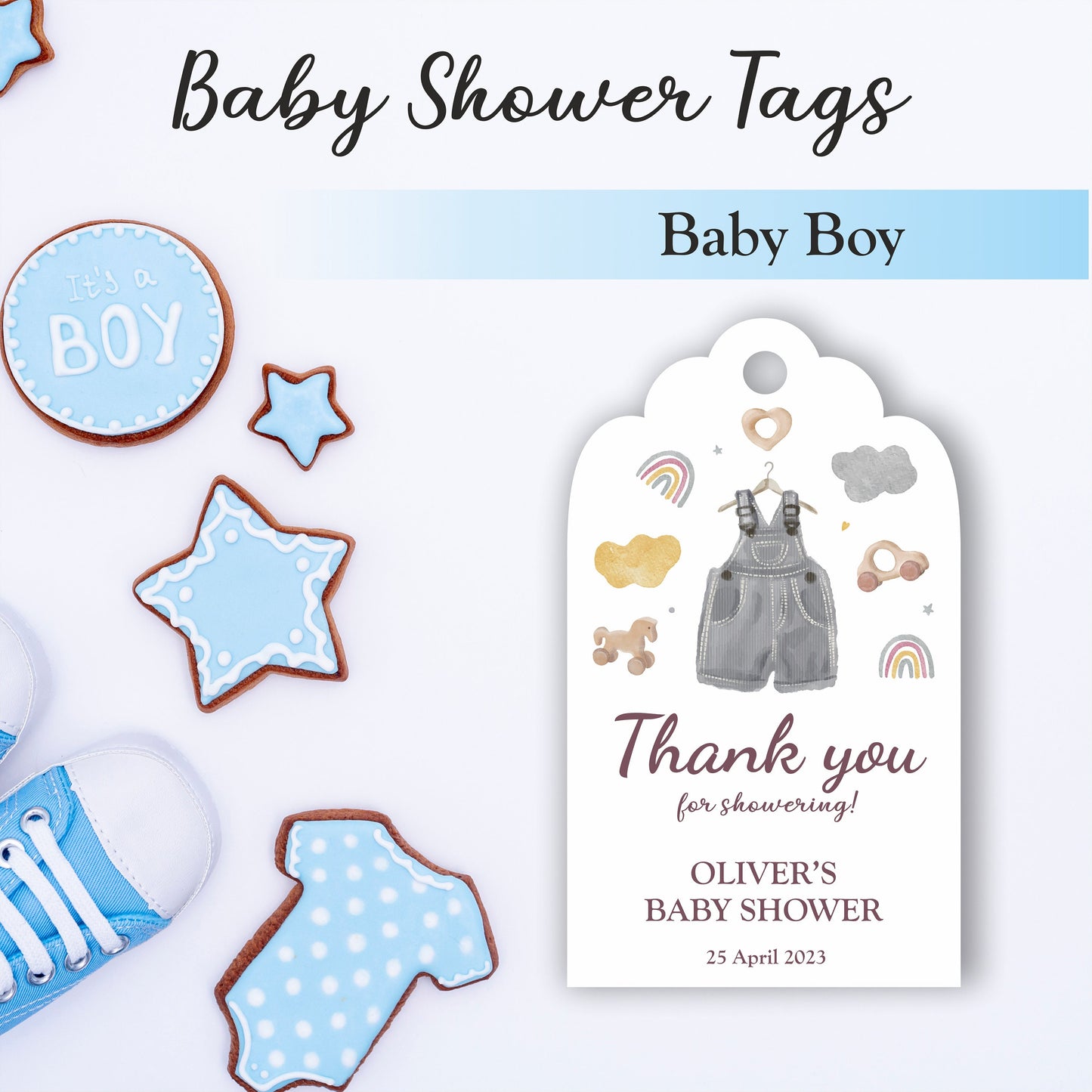Baby Shower Tags, Custom Tags, Personalised Baby Shower Labels, Baby Born Labels, Baby Showering Gift Tags