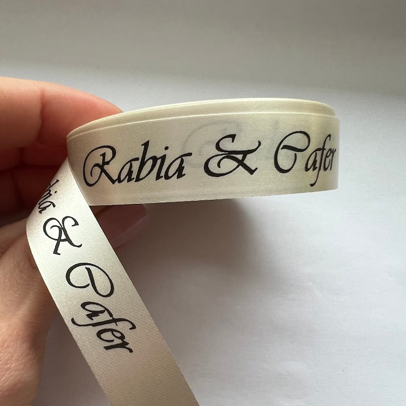 Wedding Satin Ribbon | 15 mm Satin Ribbon | Ribbon With Your Logo | Customised Ribbon