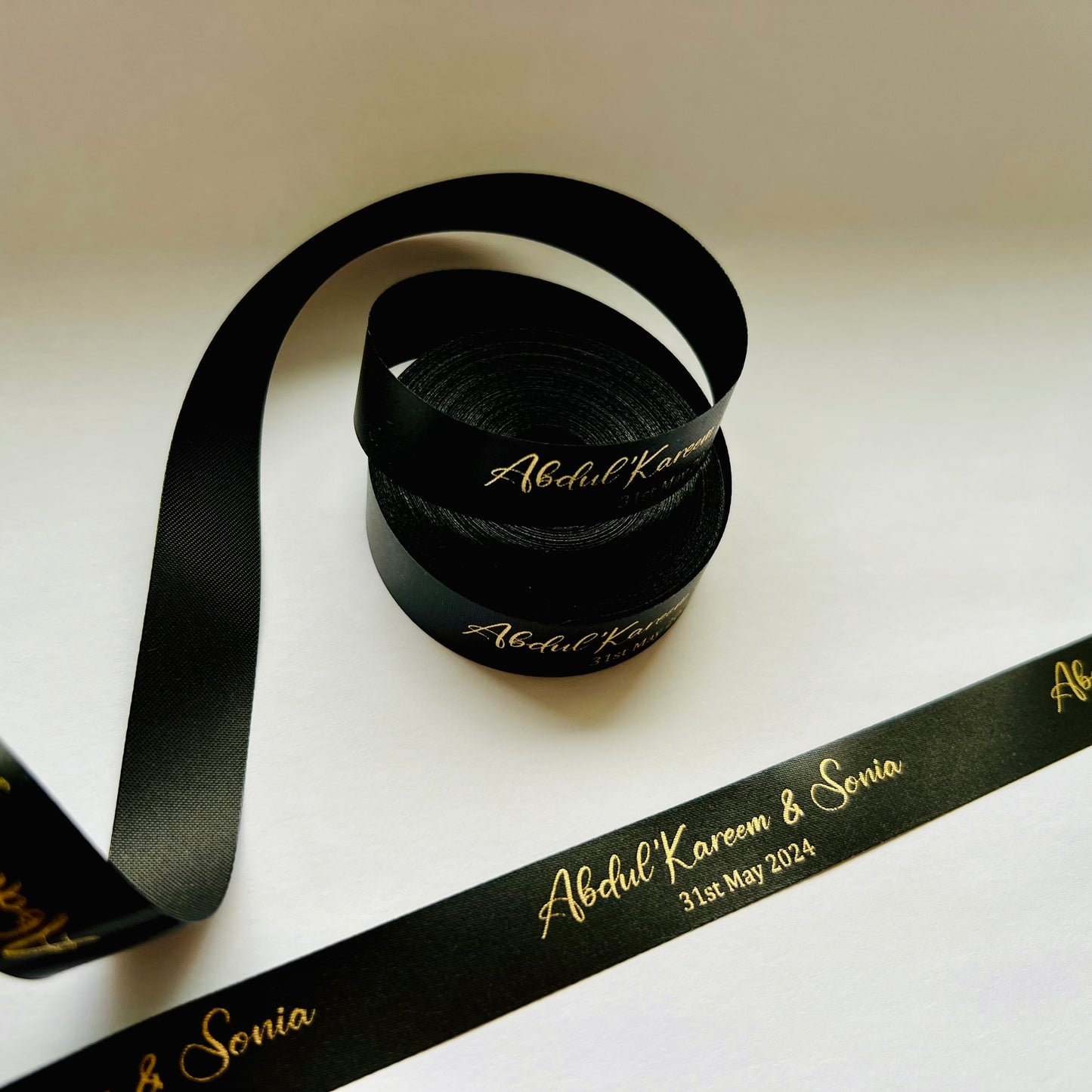 Wedding Satin Ribbon | 15 mm Satin Ribbon | Ribbon With Your Logo | Customised Ribbon