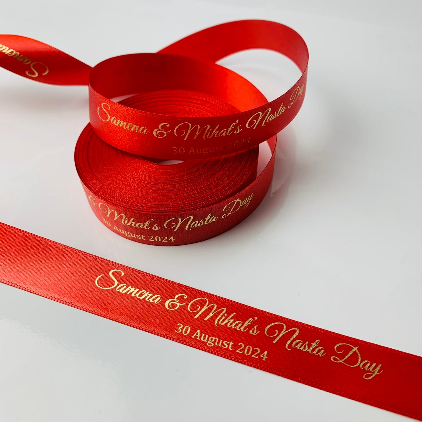 Wedding Satin Ribbon | 15 mm Satin Ribbon | Ribbon With Your Logo | Customised Ribbon