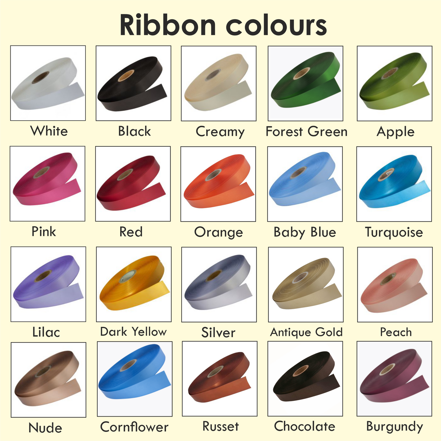 Wedding Satin Ribbon | 15 mm Satin Ribbon | Ribbon With Your Logo | Customised Ribbon